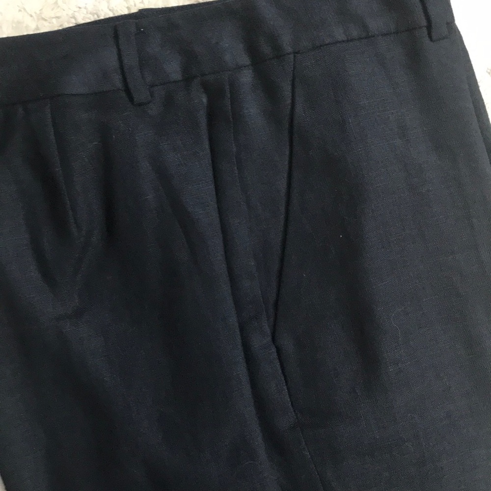 Gorgeous navy Ralph Lauren 100% linen pants - Picture 2 of 4